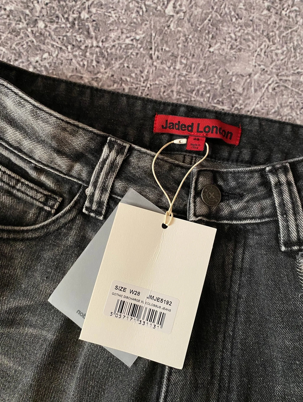 Blugi Jaede Lindon cu imprimeu de aripi, retro, gotic, la modă