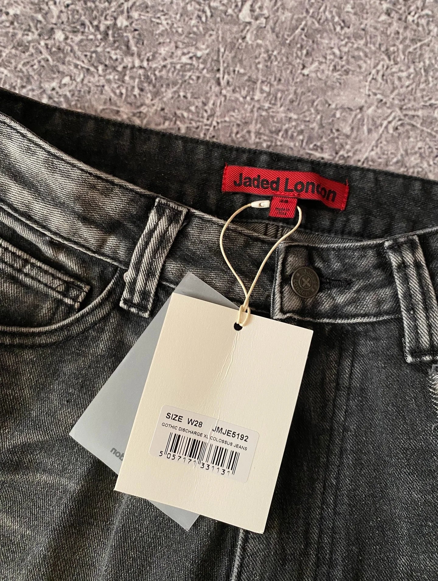 Blugi Jaede Lindon cu imprimeu de aripi, retro, gotic, la modă