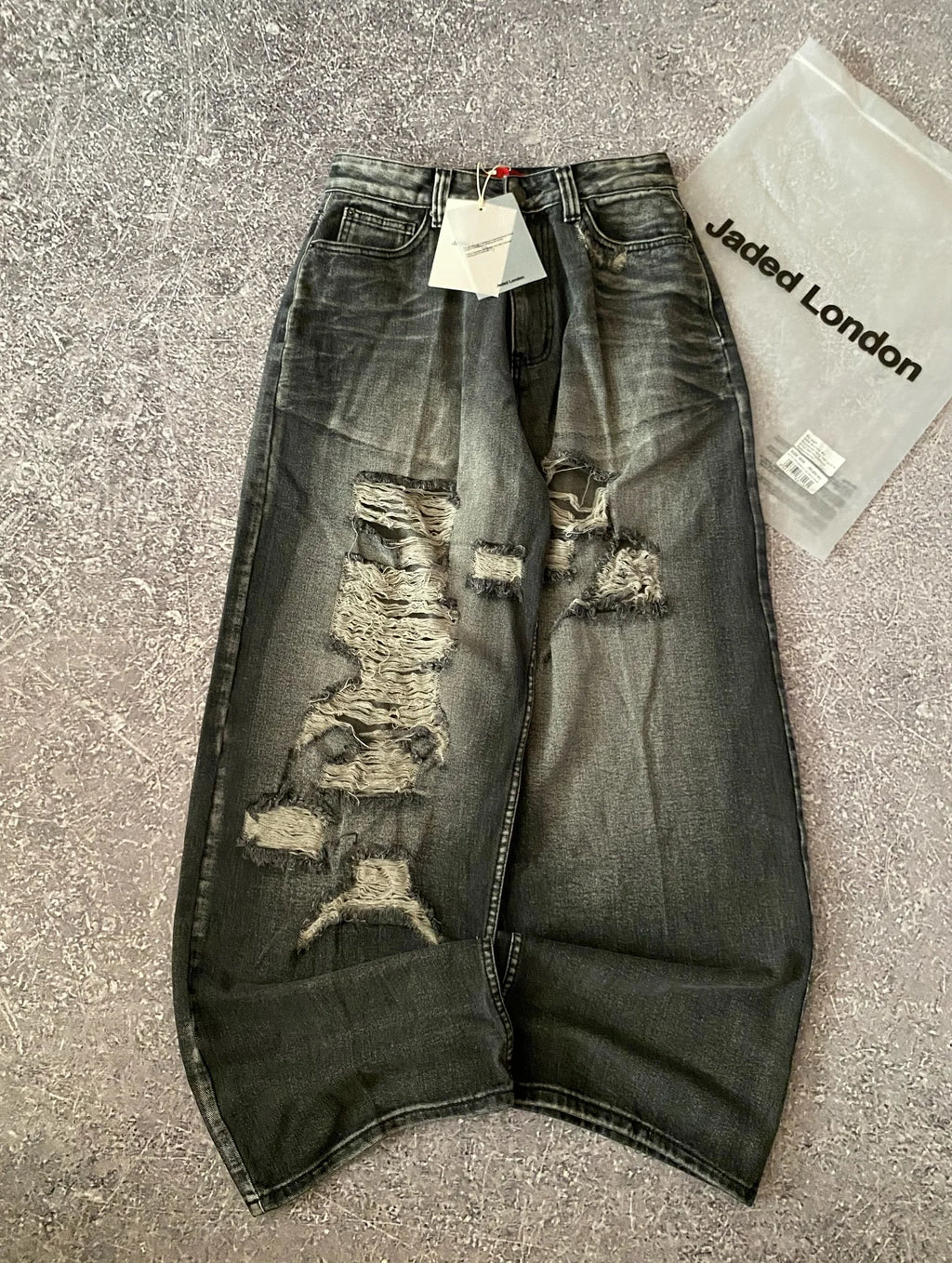 Blugi Jaede Lindon cu imprimeu de aripi, retro, gotic, la modă