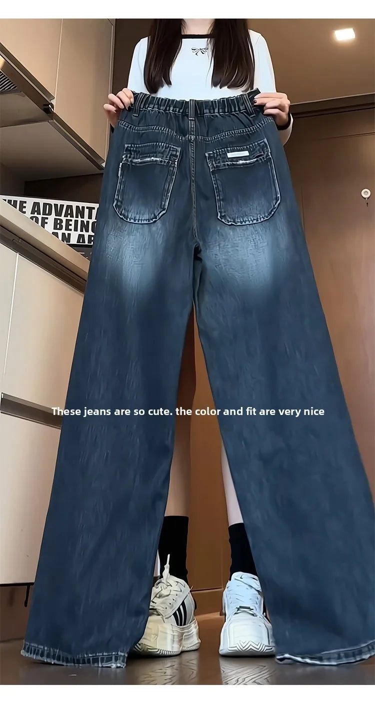 Blugi de damă, drepți, lejeri, primăvară și toamnă 2025